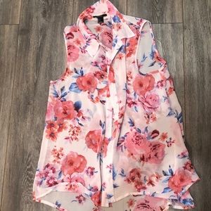 Forever 21 Button Up Tank